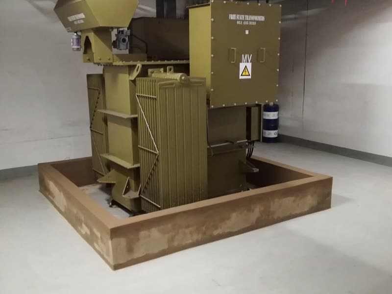Substation equipment and switchgear beneath overhead services pipework